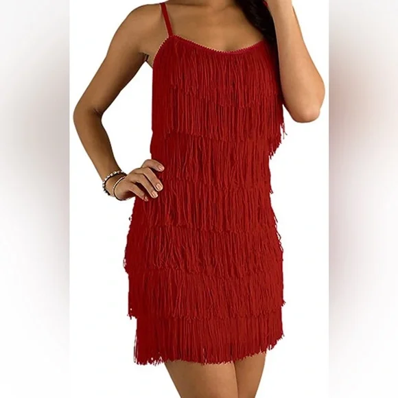 strapless open back dress Retro Vintage Roaring 20s 1920s Flapper Dress Dress Outfits The Great Gatsby Wedding Guest Sequins Tassel Fringe Fancy Dress Women's Christmas